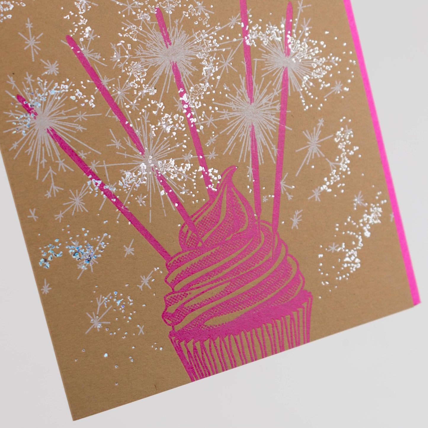 Birthday Sparklers Cupcake Card