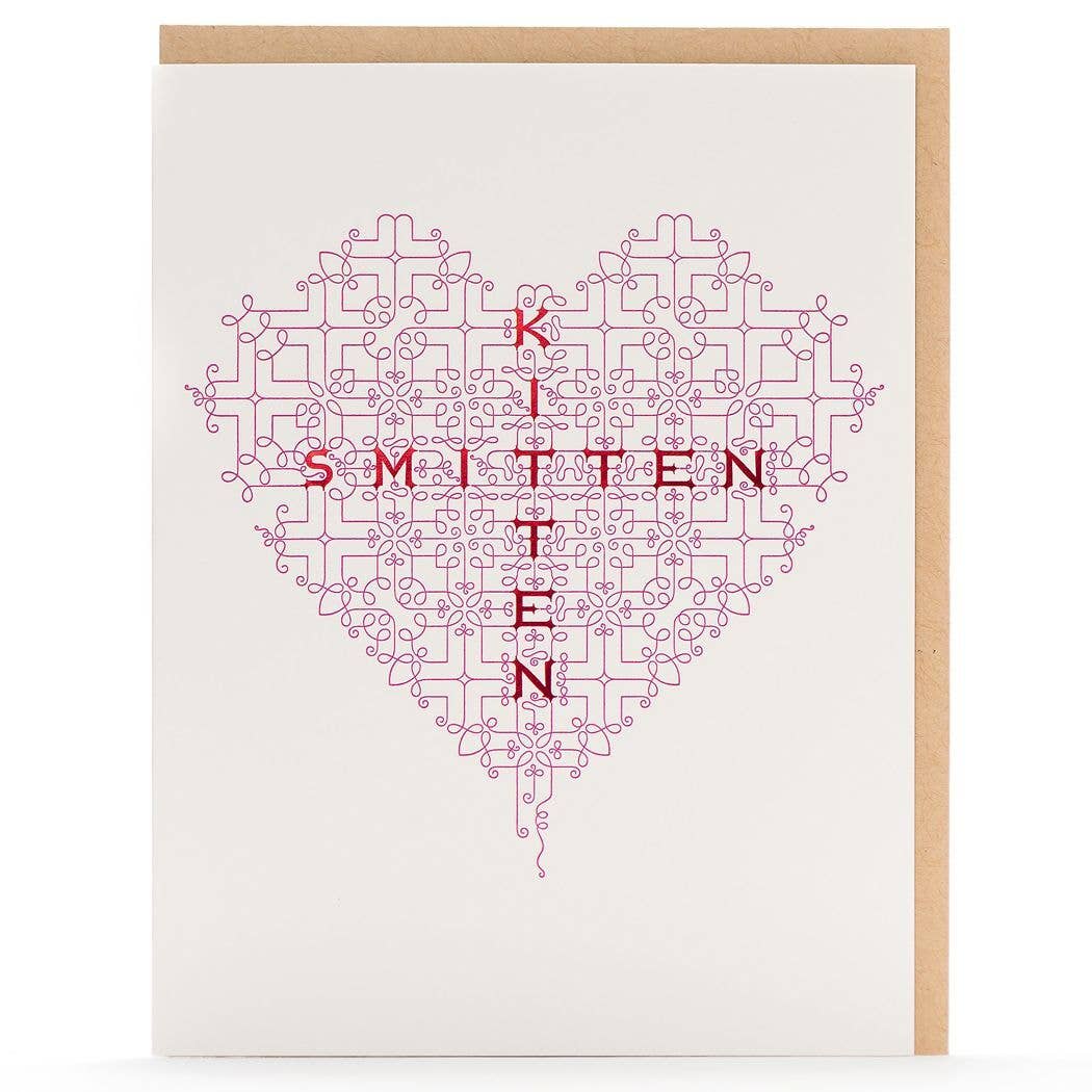 Smitten Kitten Flourish Card