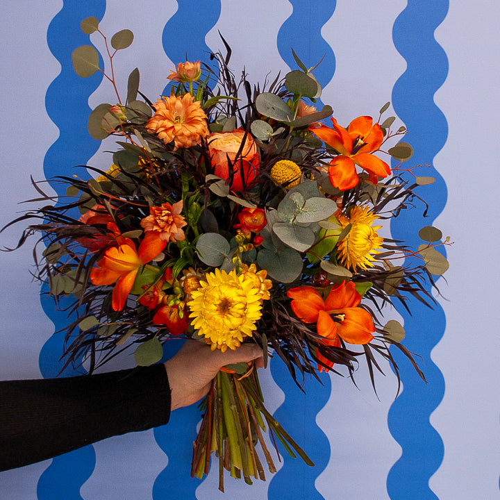 Spring's Sunset Serenade Hand-tied Bouquet