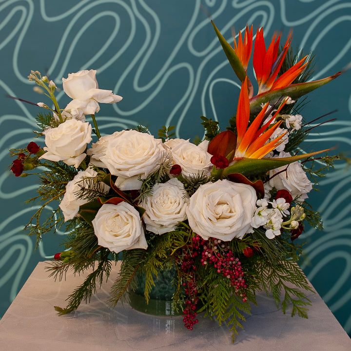 Frosted Paradise Bliss Vase Arrangement