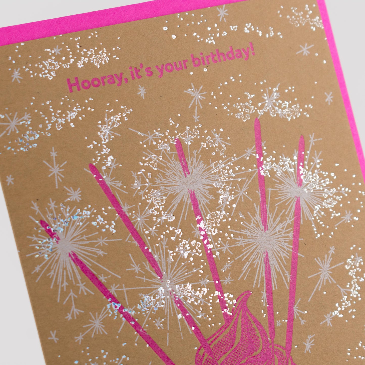 Birthday Sparklers Cupcake Card