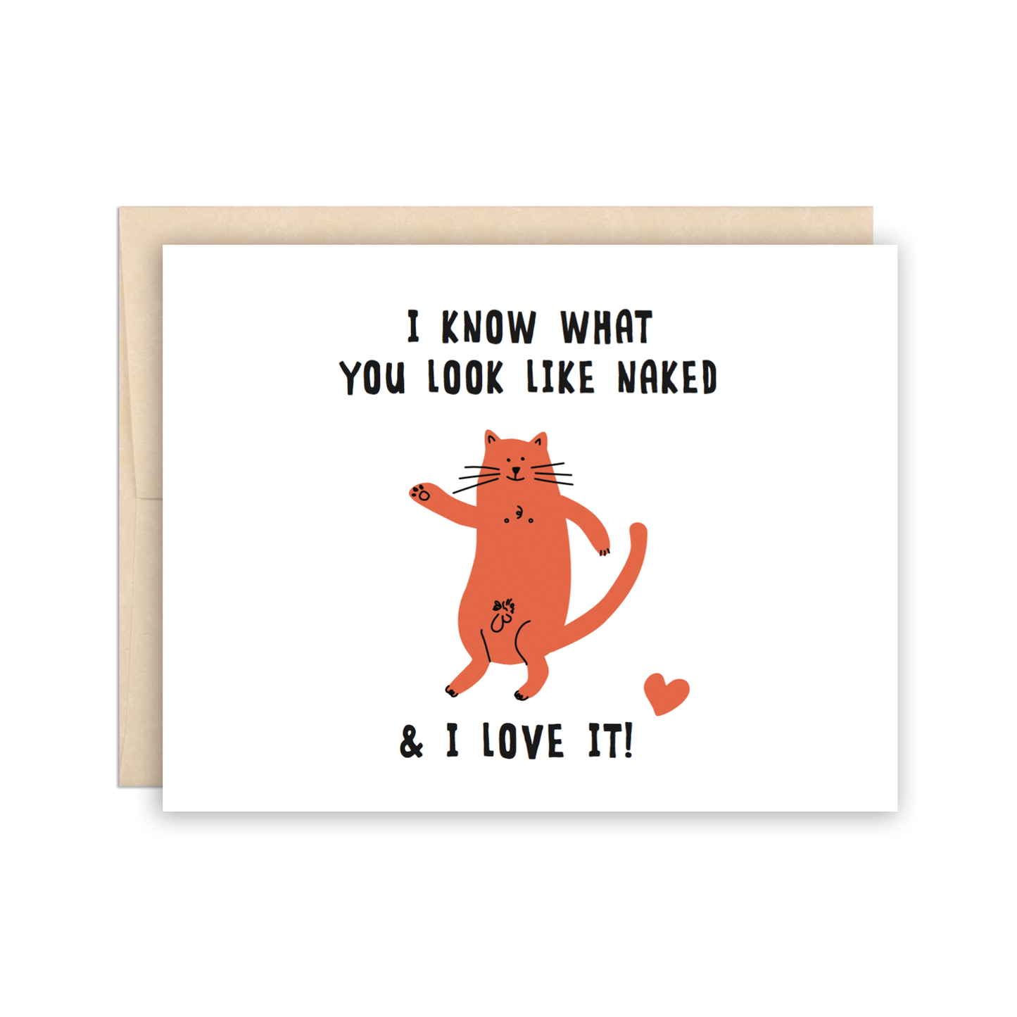 Sassy Full Frontal Cat Card