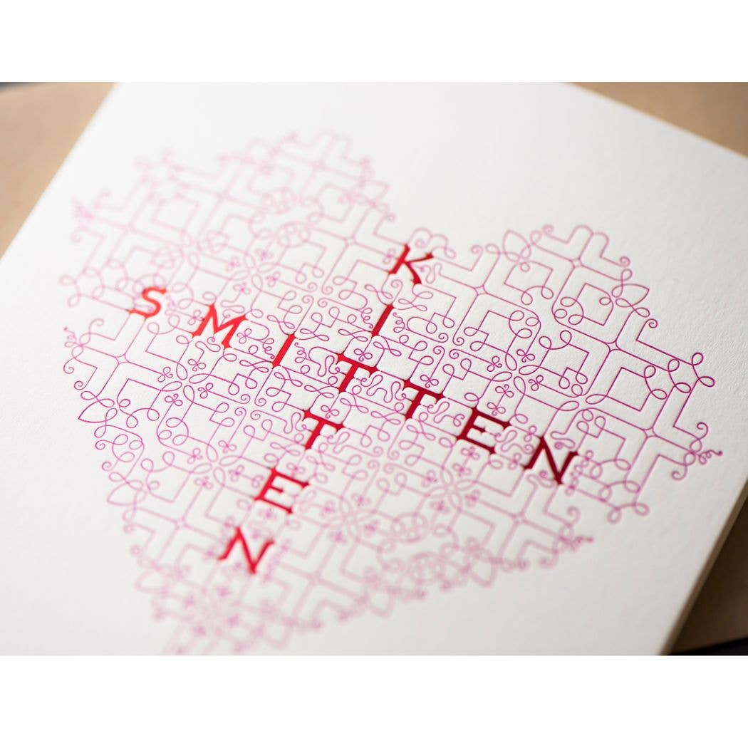 Smitten Kitten Flourish Card