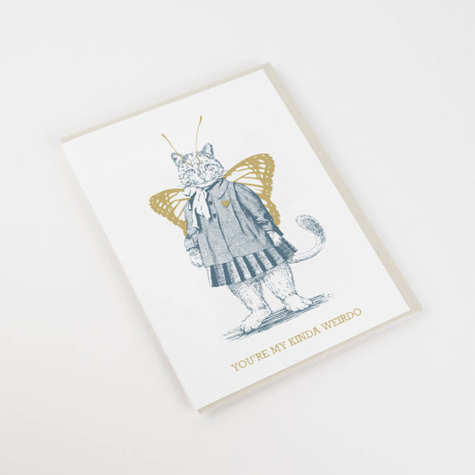 Weirdo Cat Card