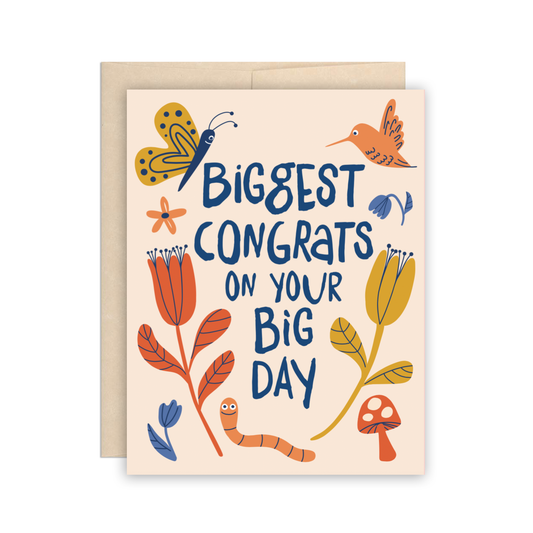 Biggest Congrats on Your Big Day Wedding Card