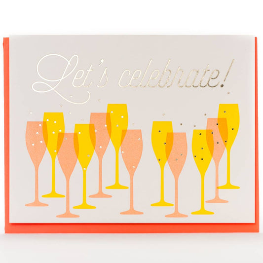 Congrats Champagne Modern Card