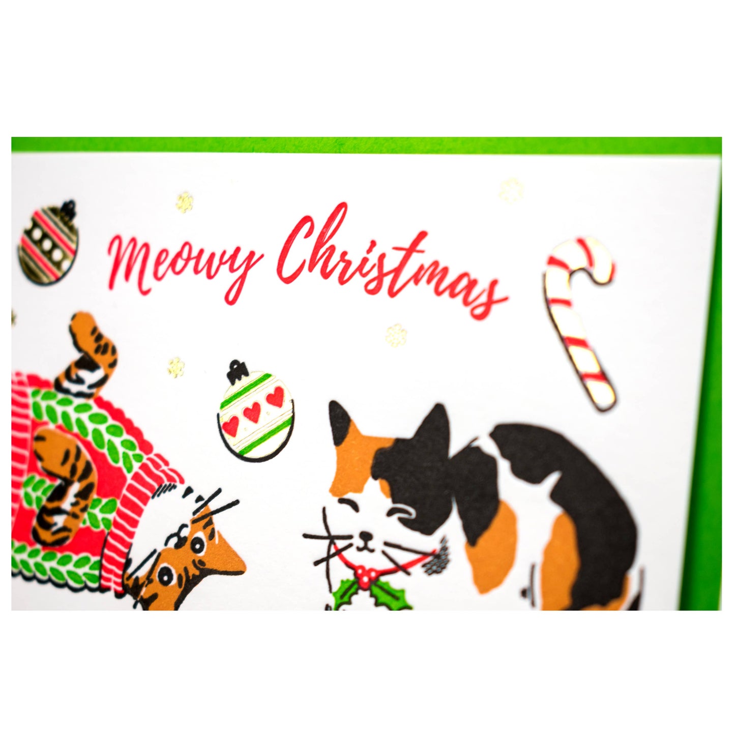 Meowy Christmas Cat Card